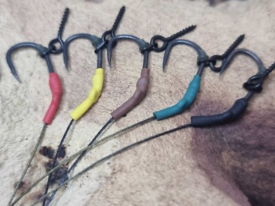 3 or 6 Ready Tied PVA SOLID BAG RIGS - Choice of kickers - Korda Dark Matter