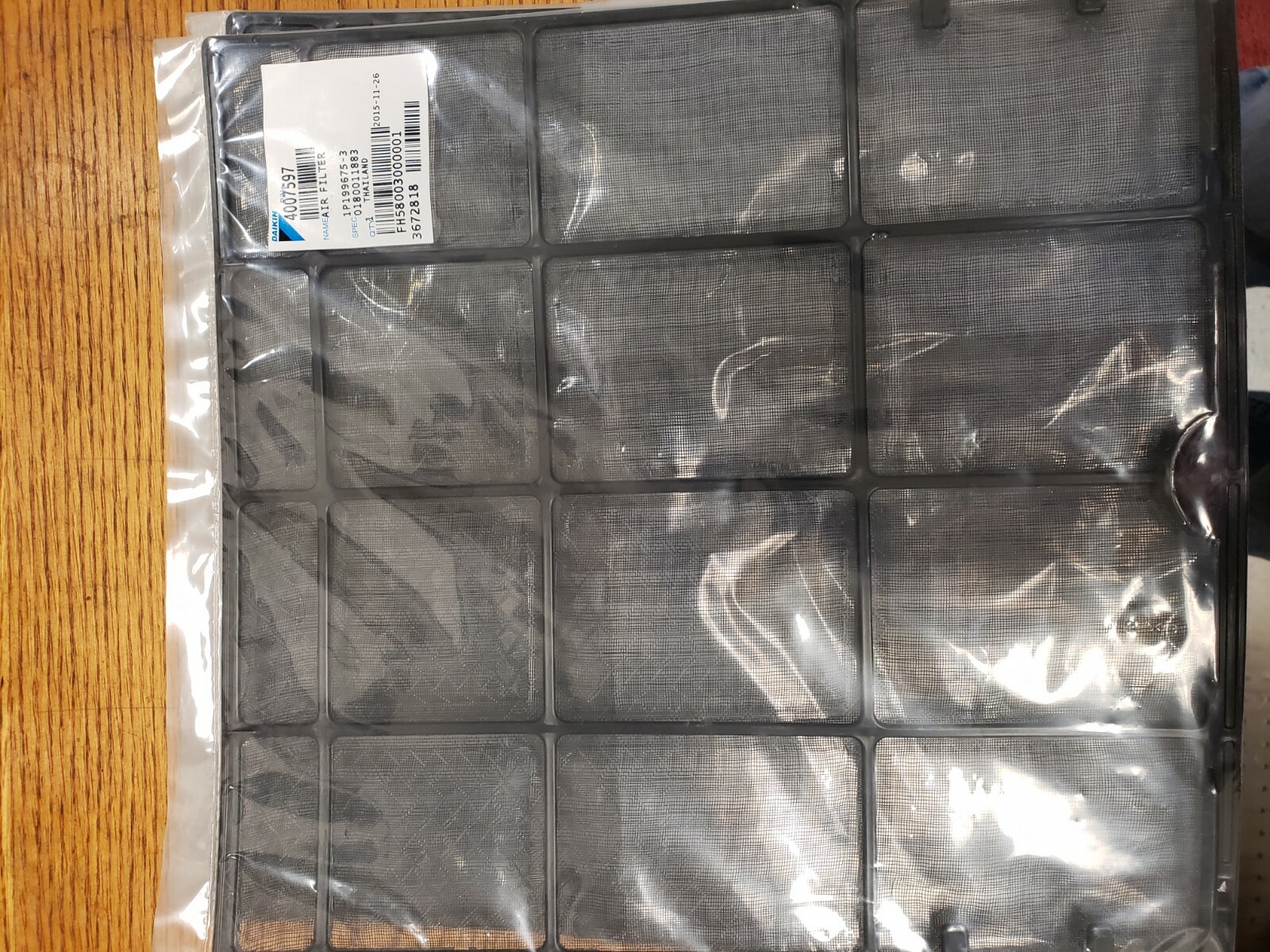 DAIKIN 4007597 REPLACEMENT STANDARD AIR FILTERS - 2 FILTERS