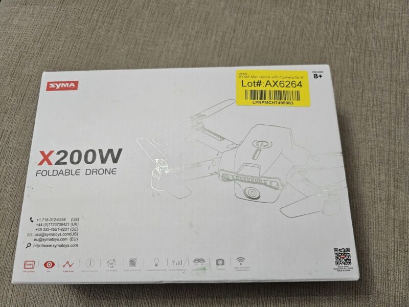 Syma~X200w Foldable Drone With Camera App Control Quadcopter New