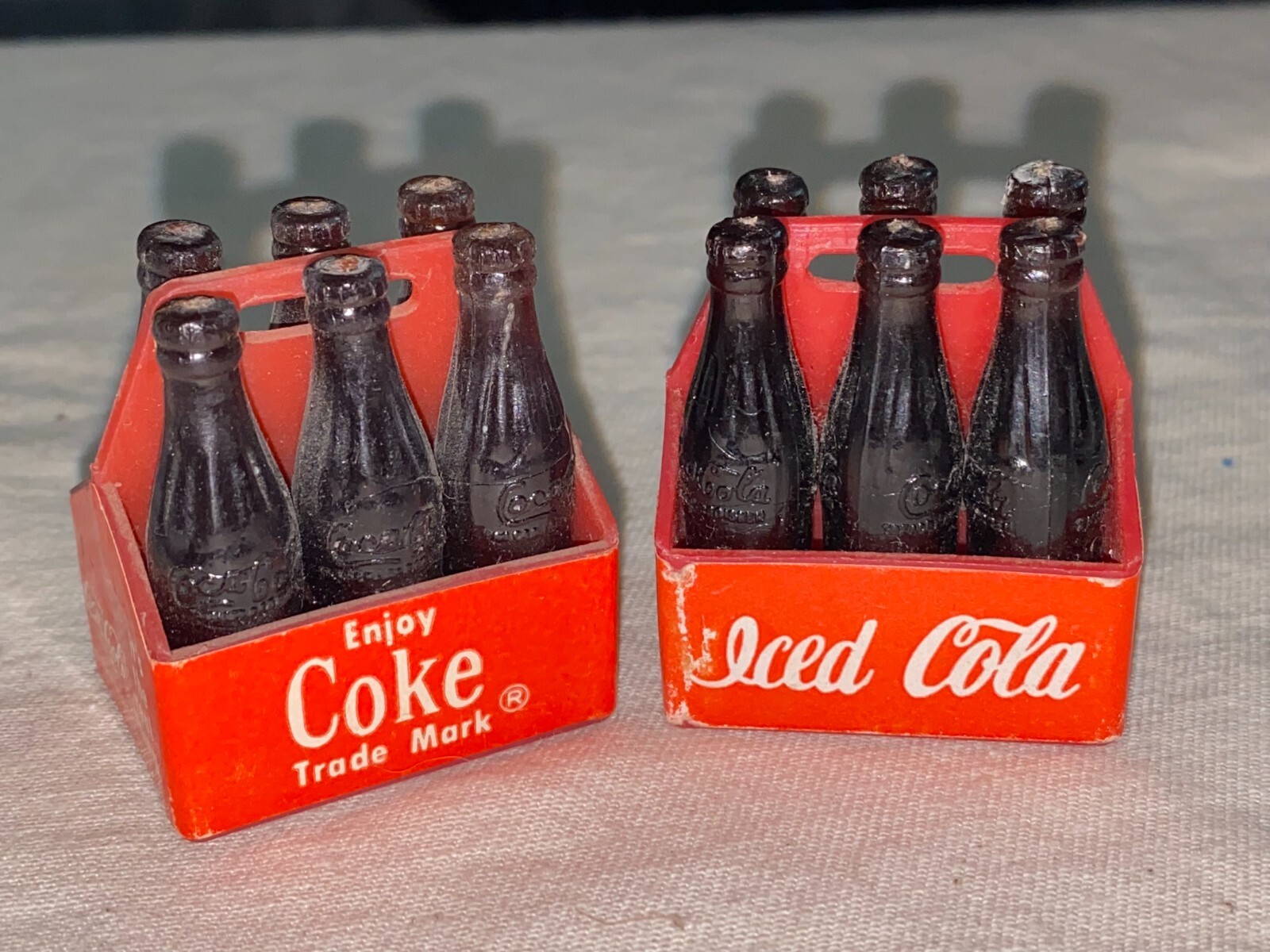 2 ~ CocaCola Case Mini Bottles Collectible Miniature Soda 6 Packs