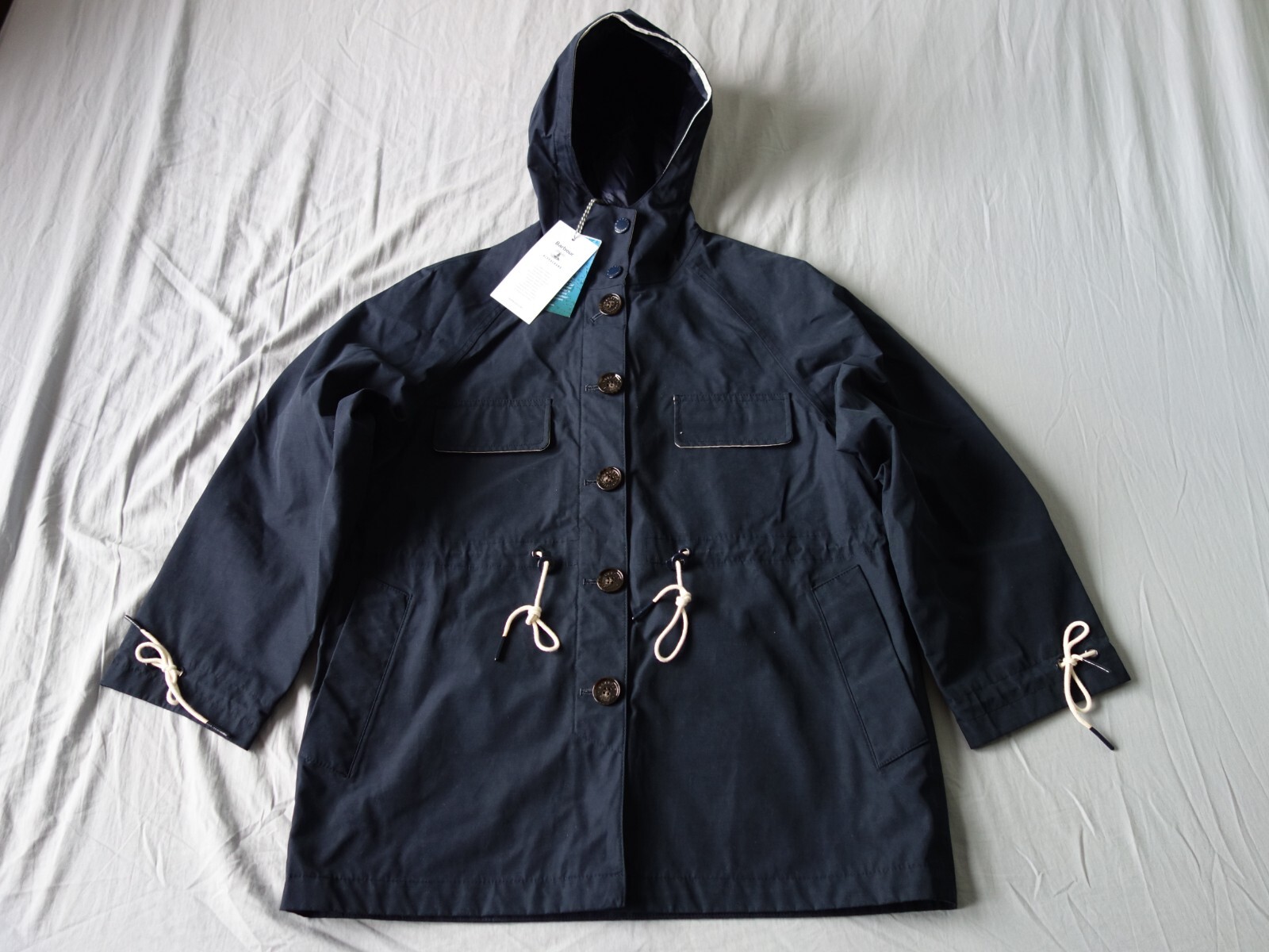 大人気コラボ✨Barbour by ALEXACHUNG ブルゾン 濃紺 防水 barbour alexa chung phoebe waterproof breathable jacket | eBay
