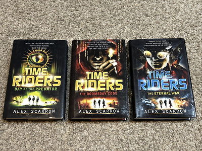 Time Riders By Alex Scarrow - Lot 3 Hardcover Books - VERY GOOD CONDITION!