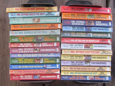 A lot of 26 MRS. JEFFRIES mystery paperbacks by EMILY BRIGHTWELL Good Condition
