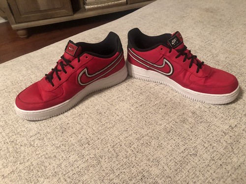 red and black nike shoes air force 1