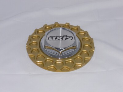 AXIS KLASSIC MESH GOLD WHEEL RIM CENTER CAP THREADED THREAD ON 6-3/4'' DIA