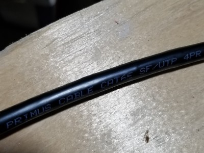 Primus C6CMXD-6258 23/4P SF/UTP Cat6E 600MHz OSP HDPE Direct Burial Cable /100ft