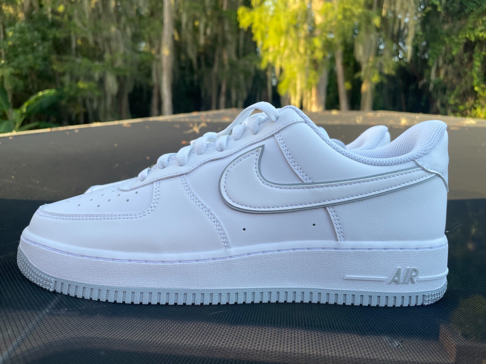 ★人気★【NIKE】★AIR FORCE 1 LOW WHITE/GREY★23-29cm★ New Nike Air Force 1 '07 Low White Wolf Grey Sole Size 10.5