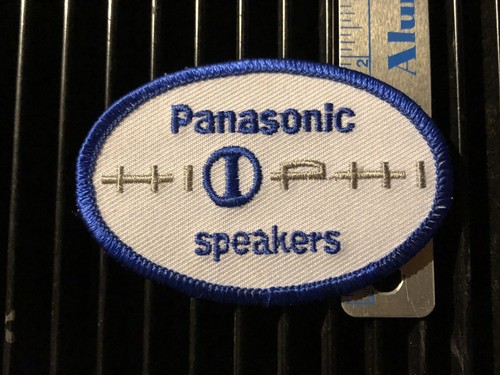 Panasonic Speakers Badge Embroidered Patch Alma Gates Spl Bronco Old Advertising