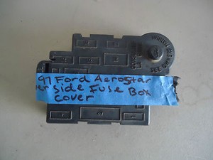 Interior Driver Side Fuse Box Cover Black 95 96 97 Ford ... 95 neon fuse box 