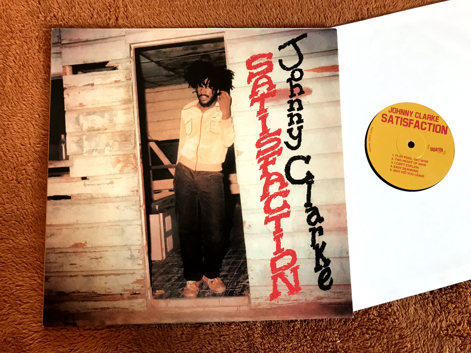 英LP Johnny Clarke Satisfaction TDWD4 Third World /00250 VINYL Johnny Clarke Satisfaction 1979 2016 re lp radiation