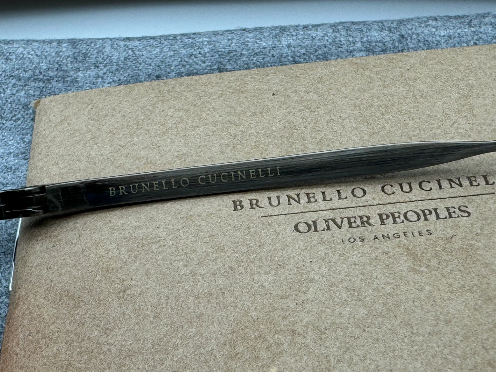 Pre-owned Oliver Peoples Moraldo 59mm Ov 1317 Antique Gold / Cognac Gradient Brunello In Cognic