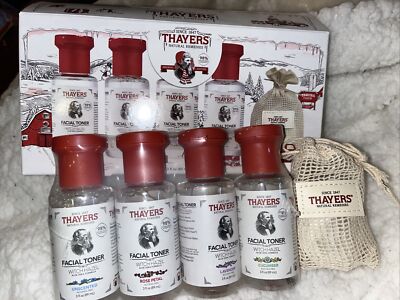 Thayers Alcohol-Free Witch Hazel Facial Toner Set, 3oz, 4 Ct. NEW