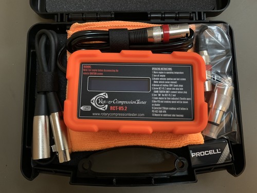 RCTV5.2 Mazda Rotary Engine Compression Tester Rx7 Rx8 13B 12A 20B Rx2 Blue LCD