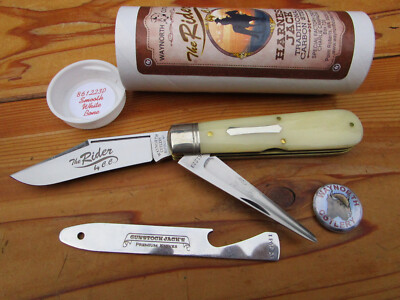 WAYNORTH CUTLERY SFO by C. Campagna - by GEC ''The Rider by C.C.'' white bone