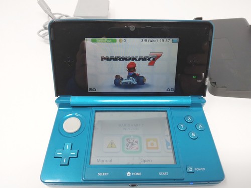 Nintendo Switch Nintendo 3ds Aqua Blue Nintendo 3DS Console Aqua Blue w/Box Adapter Zelda Stylus