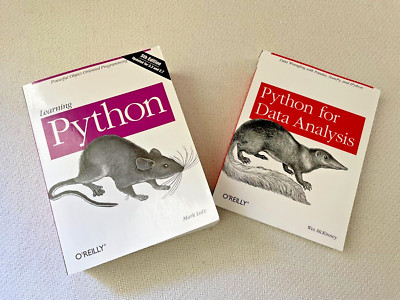 Set 2 Learning Python (Lutz) + Python for Data Analysis (McKinney) O'Reilly PB