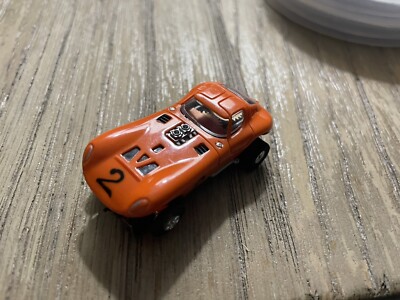 AURORA T-JET  ORIGINAL TUFF ONES ORANGE Chevrolet CHEETAH #2 HO SLOT CAR Nice