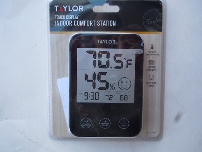 Taylor 1744BK Digital Touch   Temperature Humidity Station