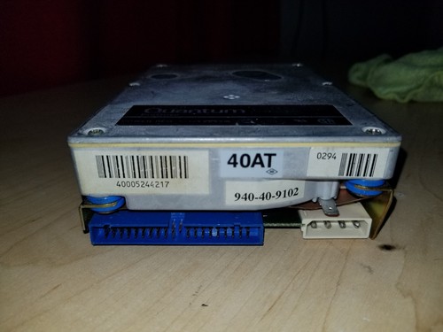 Quantum ProDrive 40AT 42MB Vintage IDE hard drive