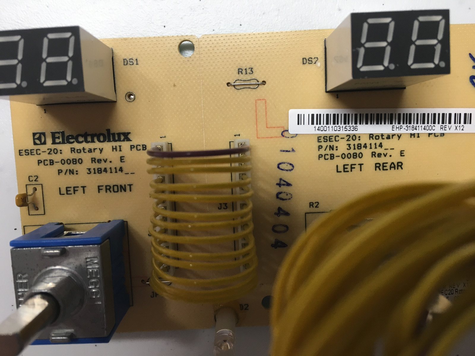 318411400 Frigidaire (Electrolux) Range Control Assembly Genuine OEM Part