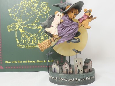 Boyds Bears Halloween ~ Blair w/ Boo & Benny - Bears in the Night 4016646 1E/211