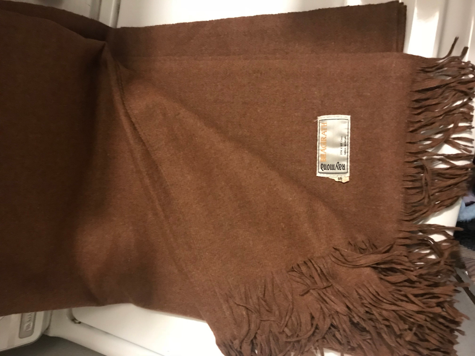 Chocolate MOCHA Brown Raymond Bhagirath INDIA 274 x137 CM Gorgeous Blanket Throw