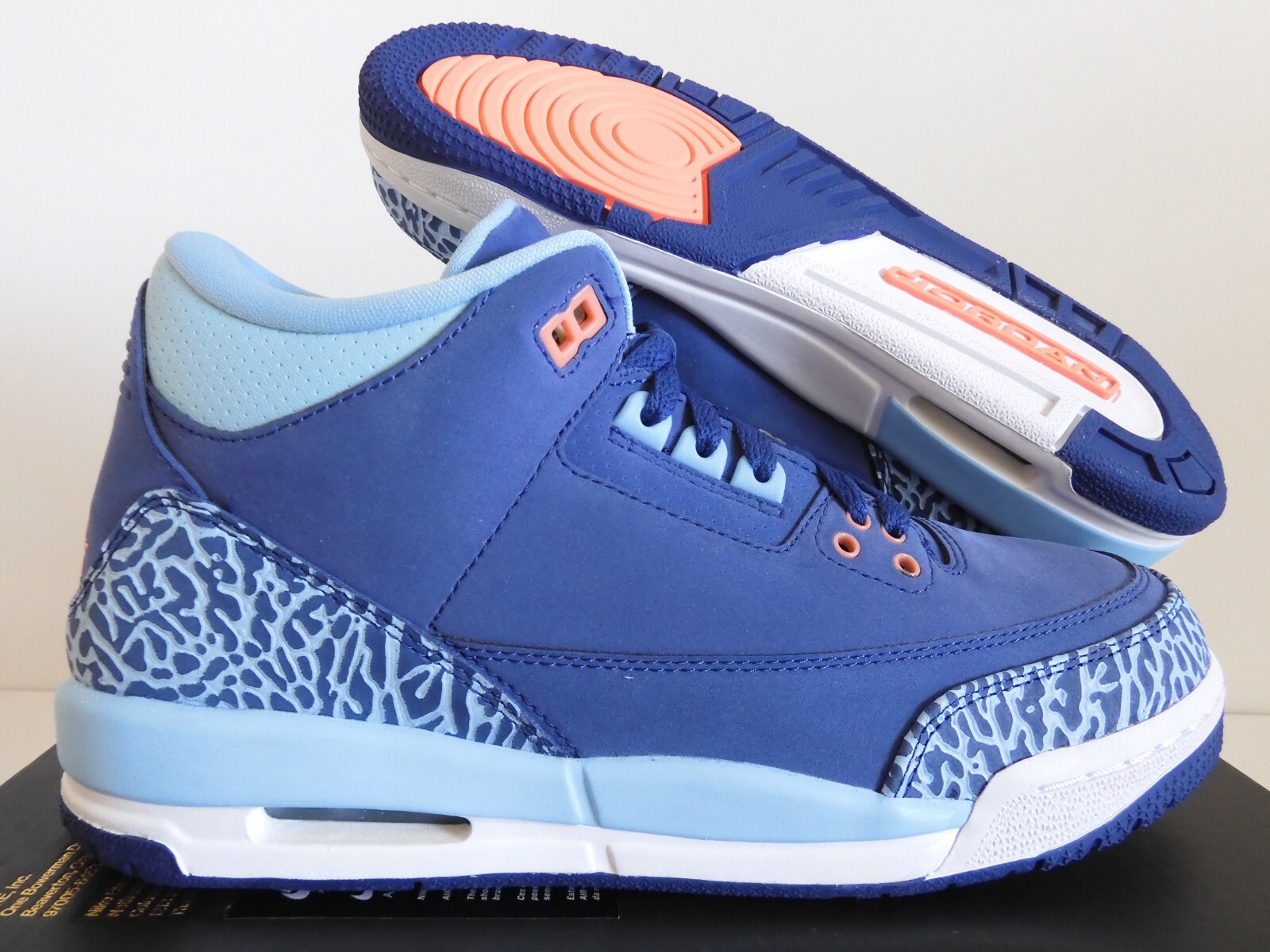 NIKE AIR JORDAN 3 RETRO GG DK PURPLE DUSK-PINK SZ 7Y-WOMENS NIKE AIR JORDAN 3 RETRO GG DK PURPLE DUSK-PINK SZ 7Y-WOMENS