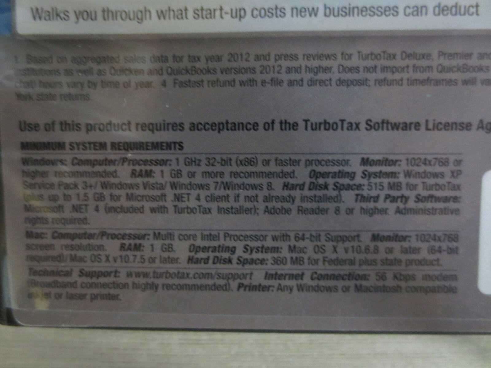 INTUIT TURBOTAX DELUXE 2013 FEDERAL+STATE RETURNS + FEDERAL E FILE