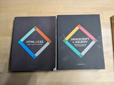 Web Design with HTML, CSS, JavaScript and JQuery Set by Jon Duckett (pre-owned)