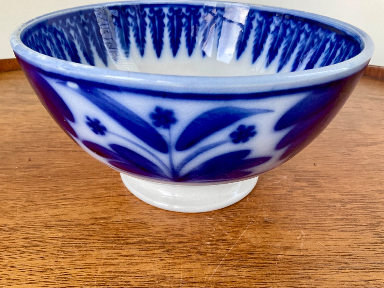 Flow Blue Bowl Maestricht Holland Antique Societe Ceramique