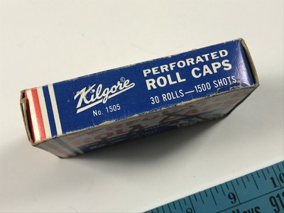 Vintage 50s 60s Kilgore Roll Caps No.1505 Unopened Box Cowboy