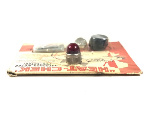 Antique Heat-Check NOS Outboard Boat Motor Temperature Warning Light 1950's