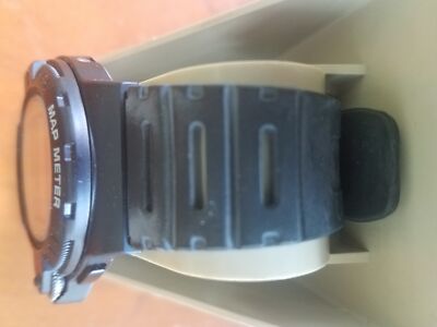 Pre-owned Casio Retro 1990  Black Map100 Map-100 Map Meter Wr 50m Module 693 Rare Vintage