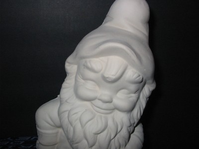 Garden Gnome Shelf Sitter Sitting Ceramic Bisque U-Paint Ready to Paint Alberta