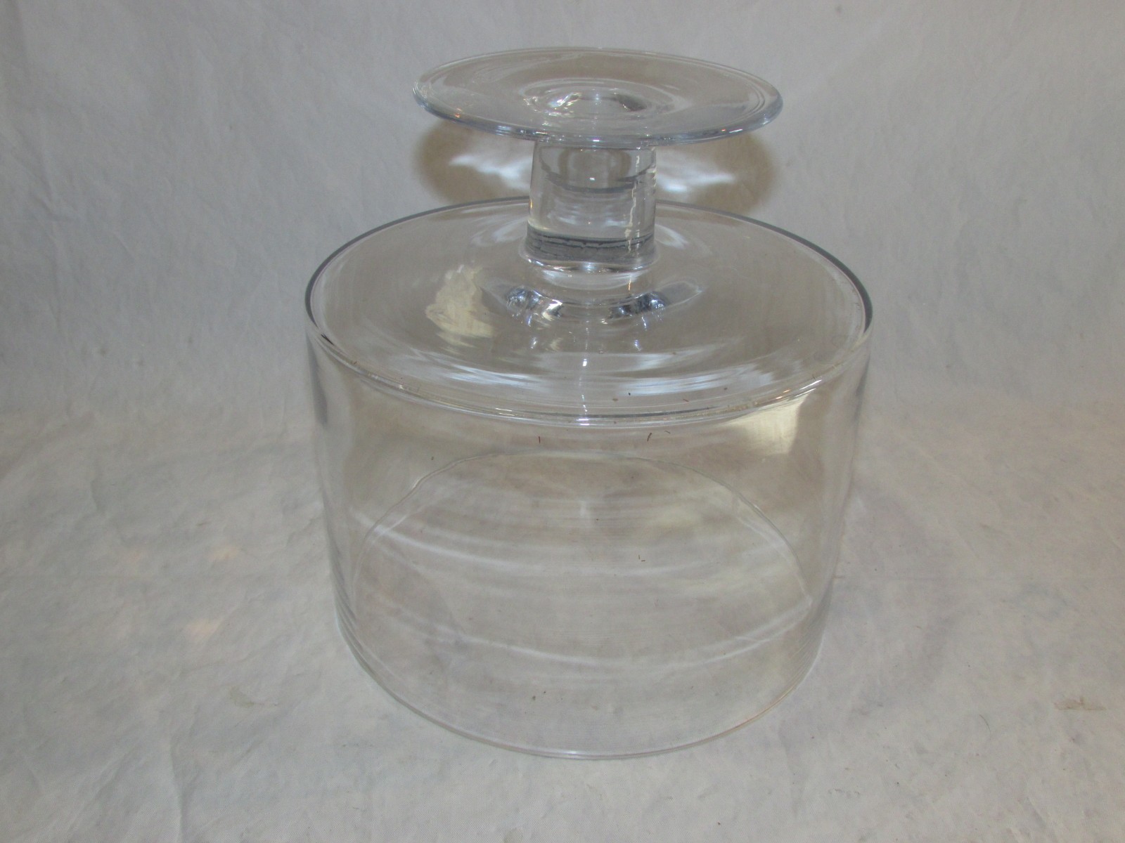 Vintage Clear Smooth Glass Trifle Dish Bowl 8