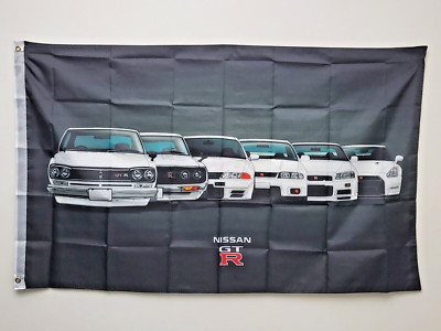 NISSAN 3'X5' FLAG BANNER GTR RACING MAN CAVE SHOP WALL DECOR FAST SHIPPING