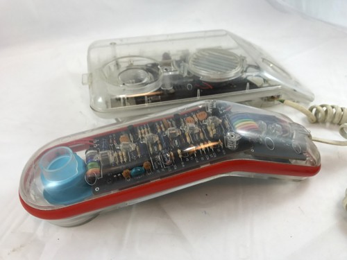 See Through Telephone Retro 1980's Crystal Clear Corded Land Line Phone Citizen