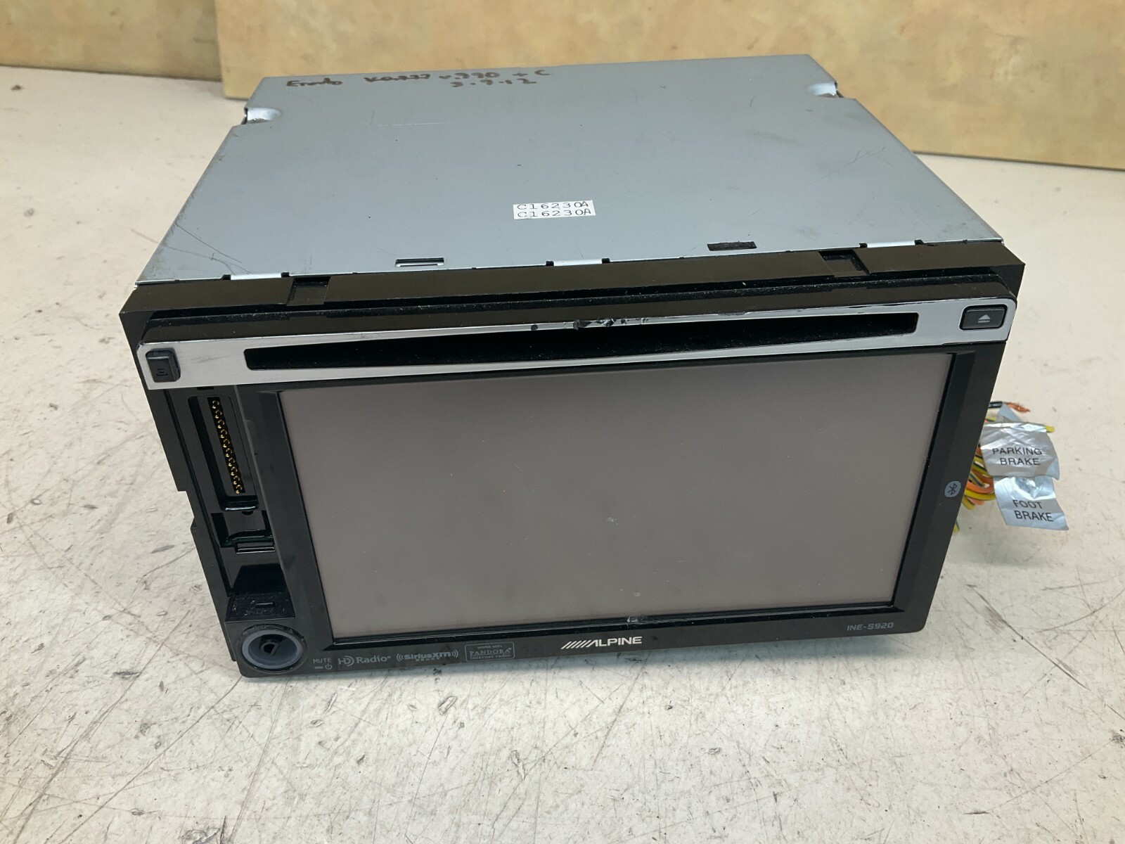 Alpine INE-S920HD RADIO CD GPS NAVIGATION SYSTEM PLAYER HEAD Alpine INE-S920HD RADIO CD GPS NAVIGATION SYSTEM PLAYER HEAD