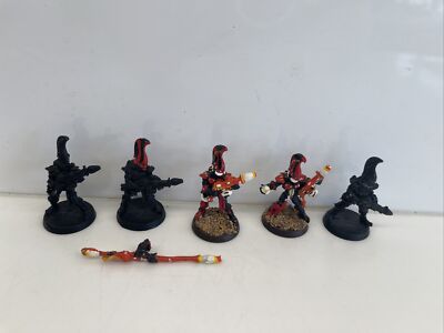 X5 Fire Dragons Metal Including Exarch OOP Eldar Aeldari Warhammer 40k