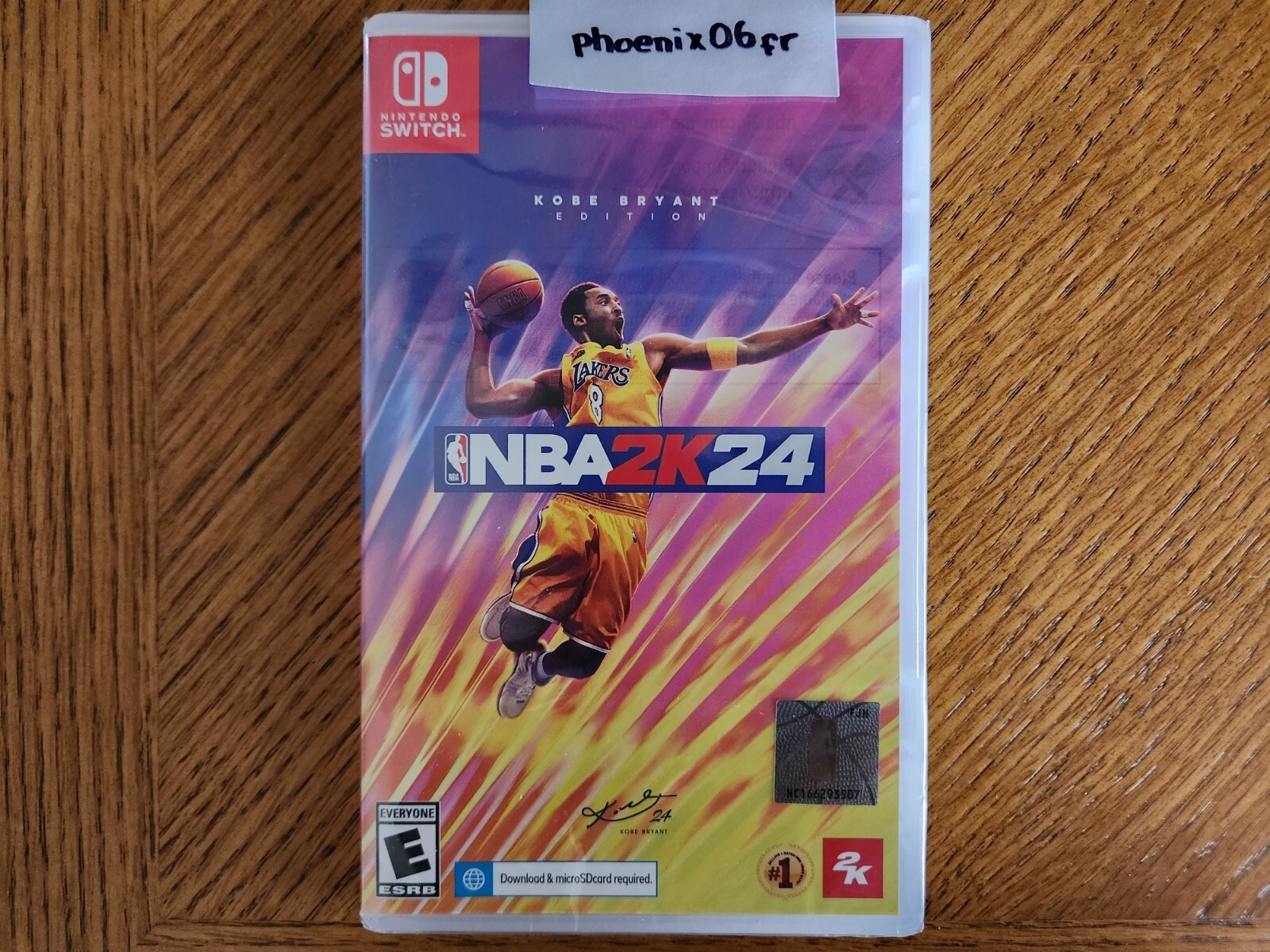 Nintendo Switch Kobe Bryant NBA2k memorabilia Walmart Exclusive: NBA 2K24 Basketball Game - Kobe Bryant