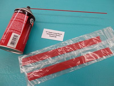 20 LPS WD40 Red Straw 10'' Spray Can Nozzel tip Rust Oil Cleaner Long Reach