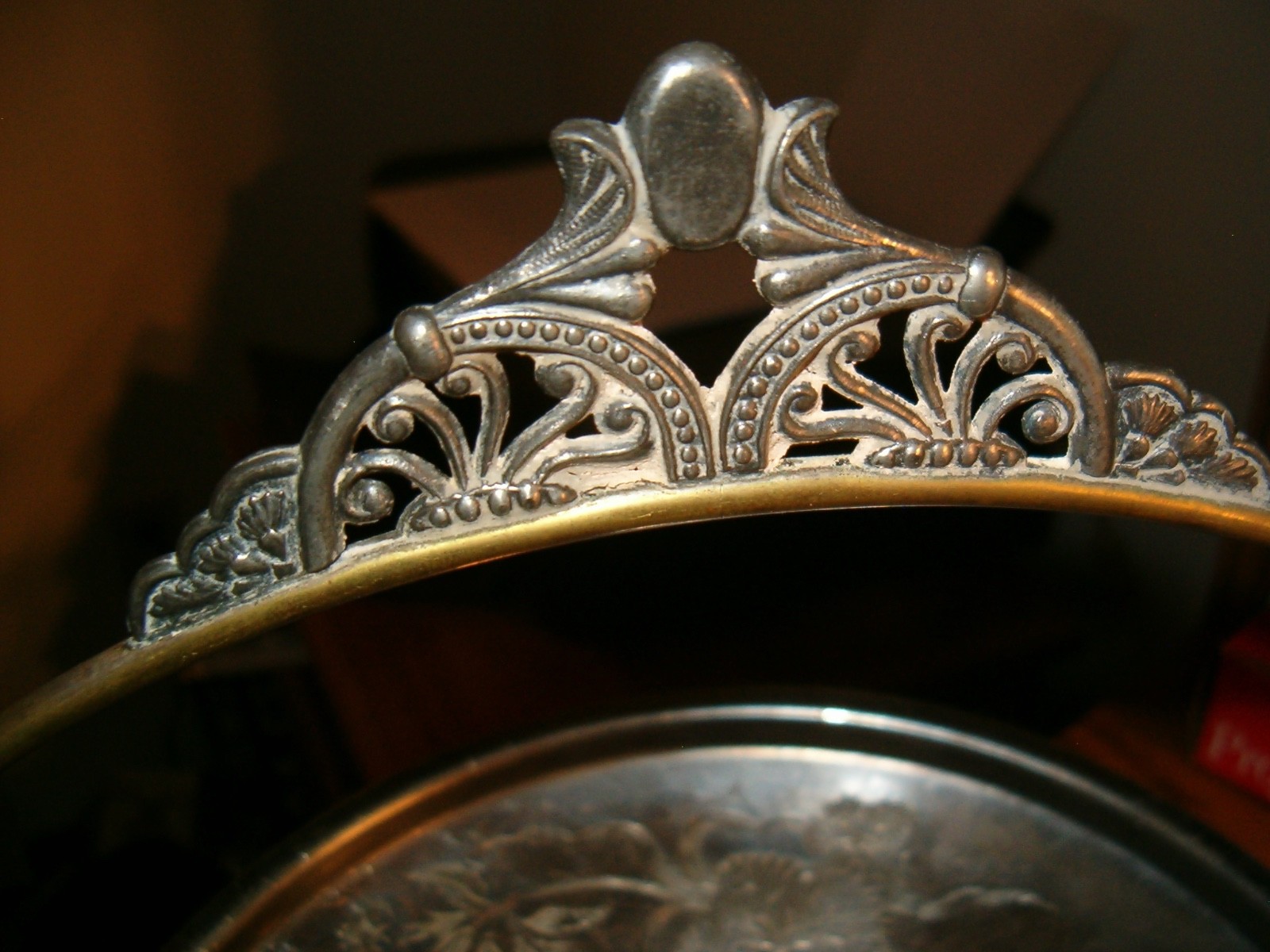 Vintage Pairpoint Quadruple Plate Silverplate Brides Cake Basket Ornate #1245
