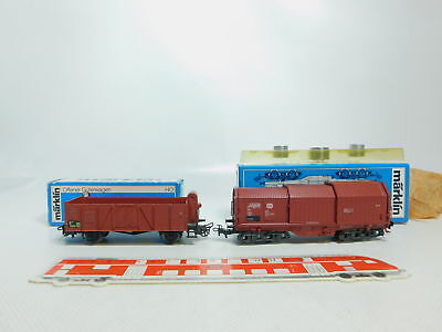 BL680-0,5# 2x Märklin H0/AC Güterwagen/Teleskopwagen 4601/4693 DB, OVP