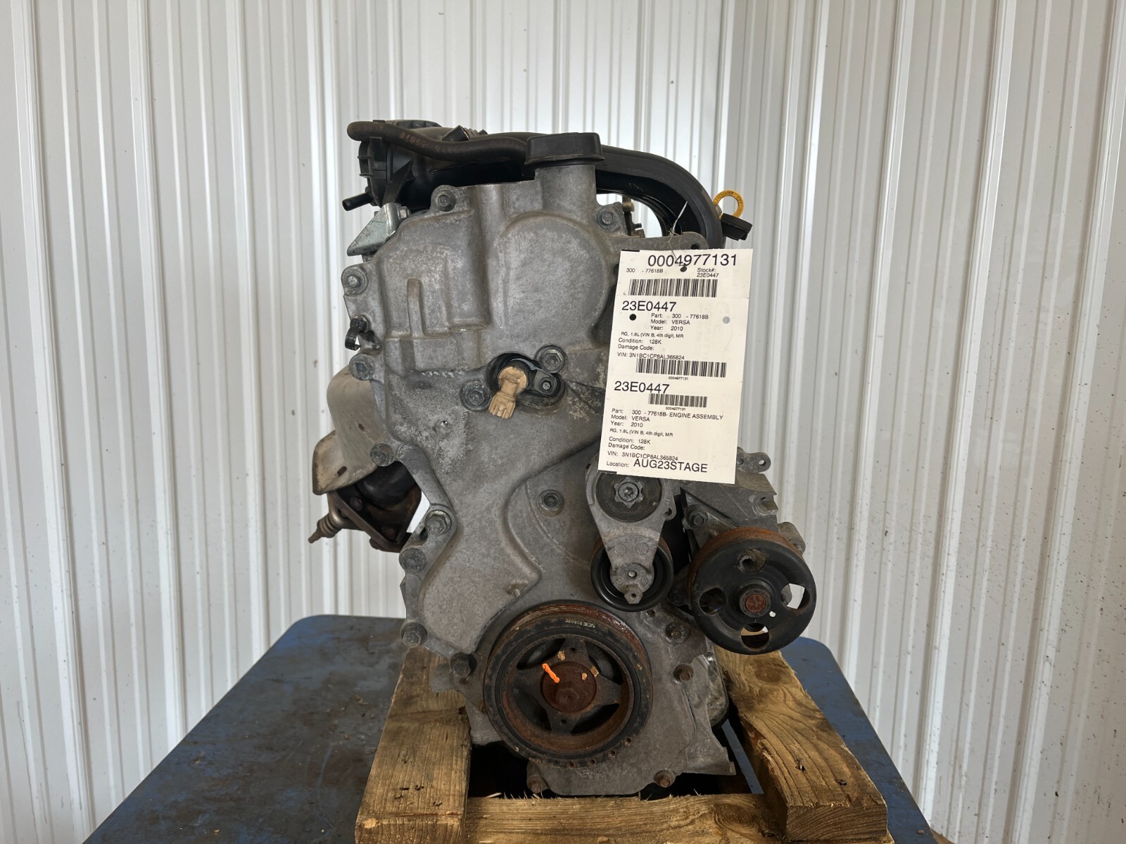 07-12 NISSAN VERSA ENGINE MOTOR 1.8 NO CORE CHARGE 128,218