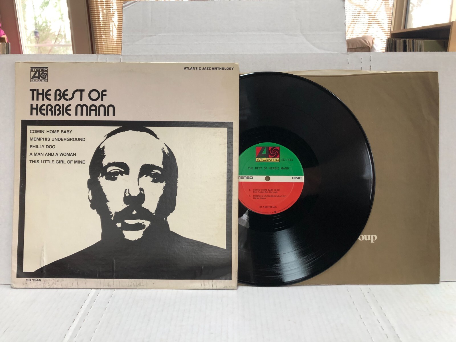 THE BEST OF HERBIE MANN 1976 Atlantic Compilation Jazz VG+/
