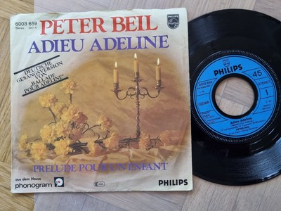 7'' Single Peter Beil - Adieu Adeline Vinyl Germany/ CV Richard Clayderman