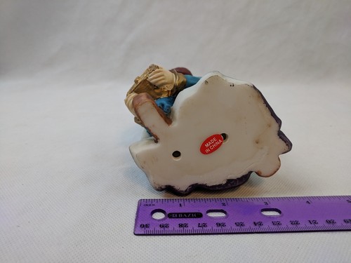 Christmas Nativity Wise Man King Purple & Blue Robes Replacement Resin Figurine