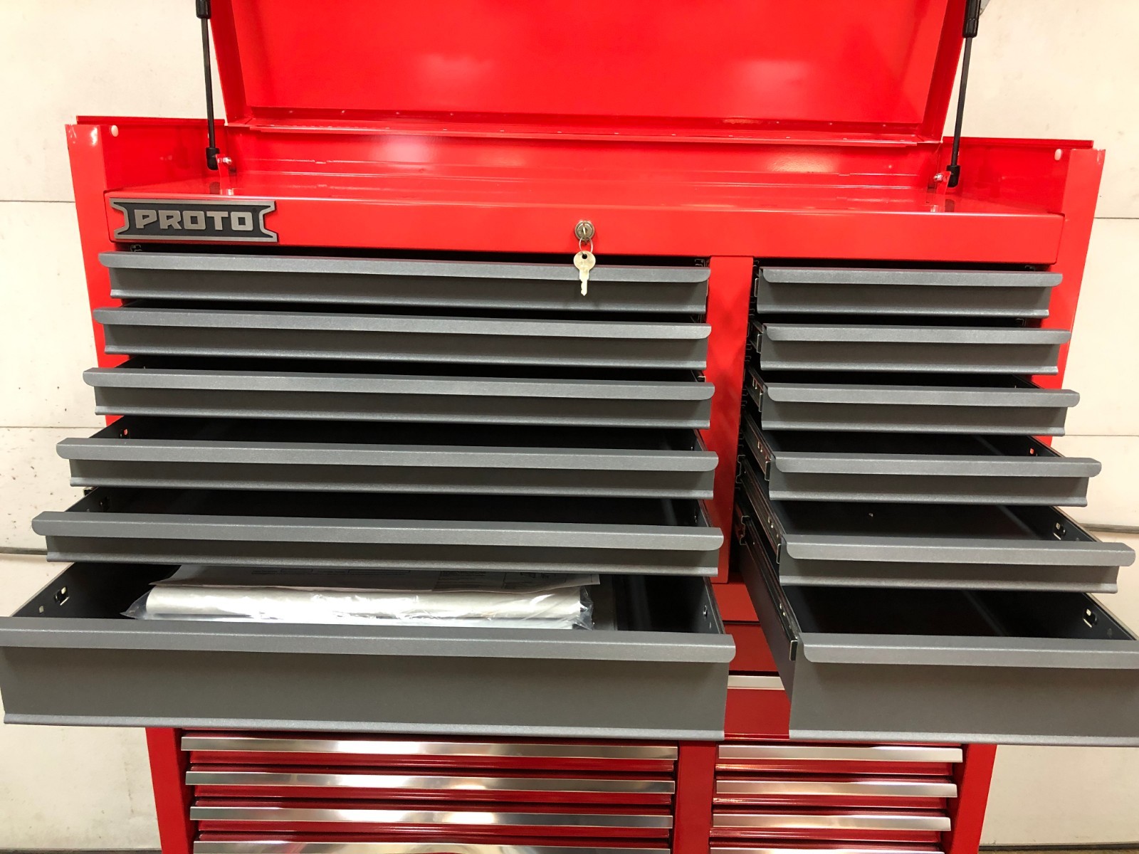 Proto 15 Drawer Roller Tool Cabinet/12 Drawer Tool Chest Combo #540S