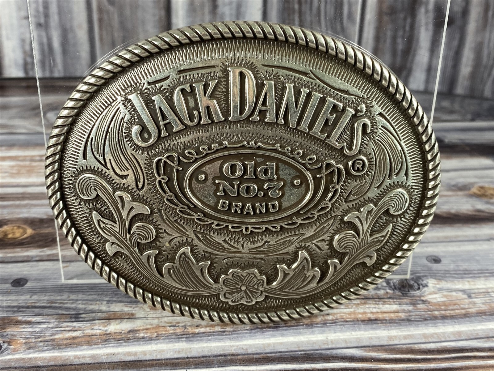 JACK DANIEL'S ベルト Jack Daniels Black Leather & Lace Silver Plated Belt XM