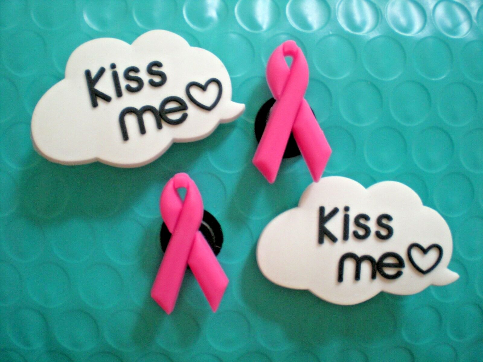 breast cancer croc charms